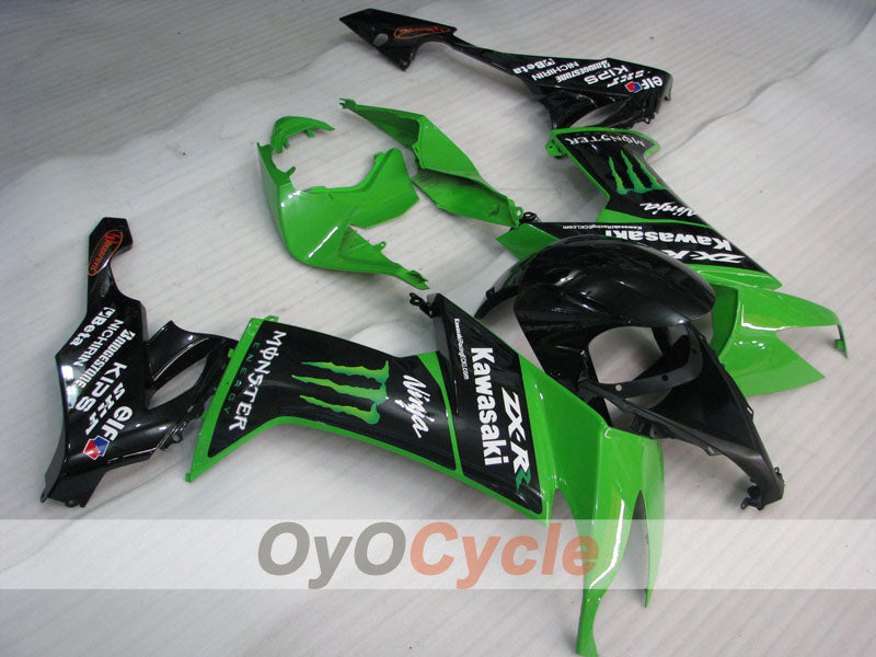 Kit carene a iniezione per NINJA ZX-10R 08-10 - Verde, Nero - Monster #OYO87901654 Immagine principale del prodotto
