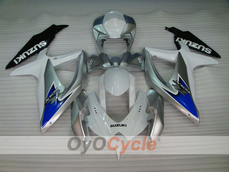 Kit carene stampate a iniezione per GSX R750 08-10 - Bianco, Argento - Stile originale #OYO87901410 Immagine secondaria del prodotto