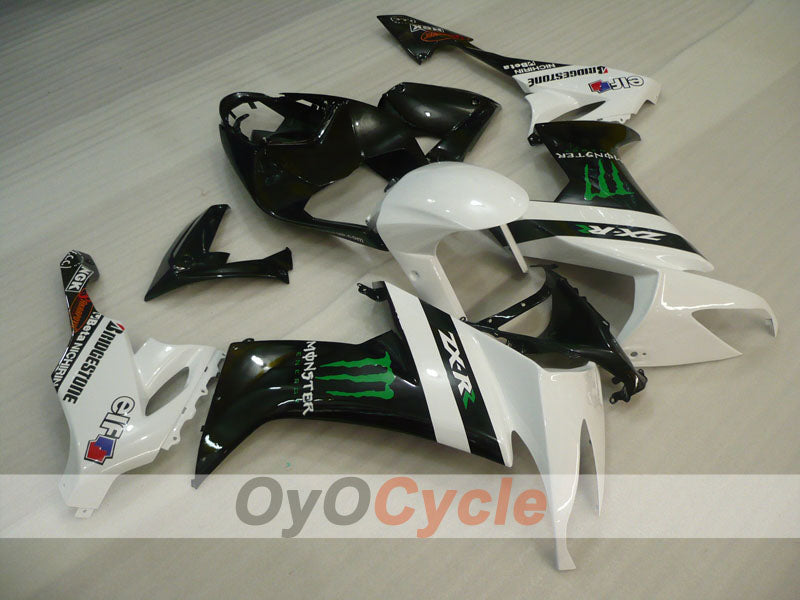 Kit carene a iniezione per NINJA ZX-10R 08-10 - Bianco, Nero - Monster #OYO87901659 Immagine principale del prodotto
