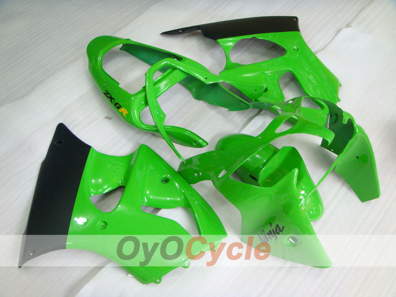 Kit carenatura a iniezione per NINJA ZX-6R 00-02 - Verde, Nero - Stile di fabbrica #OYO87901692 Immagine principale del prodotto