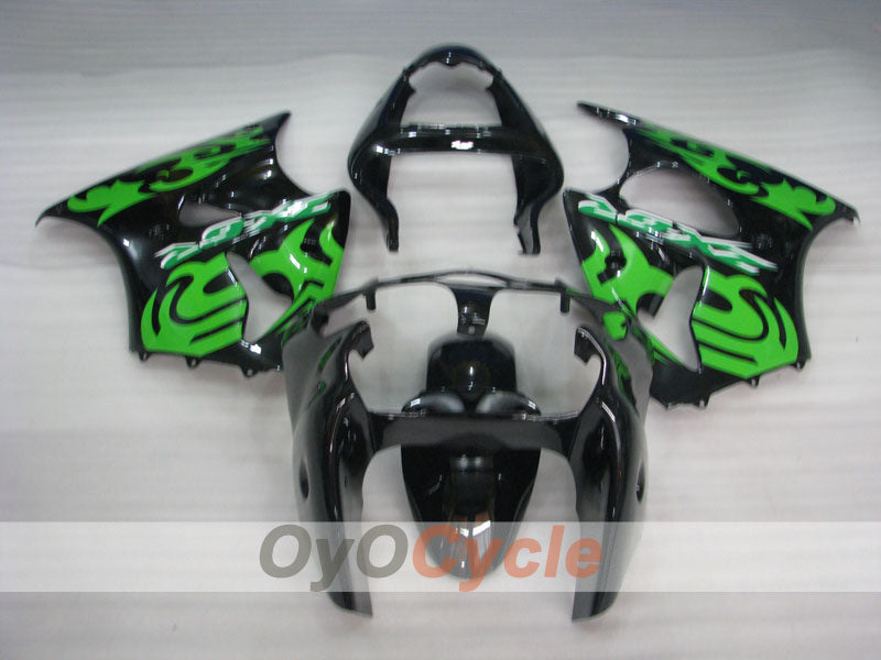 Kit carenatura a iniezione per NINJA ZX-6R 00-02 - Verde, Nero - Stile di fabbrica #OYO87901704 Immagine secondaria del prodotto