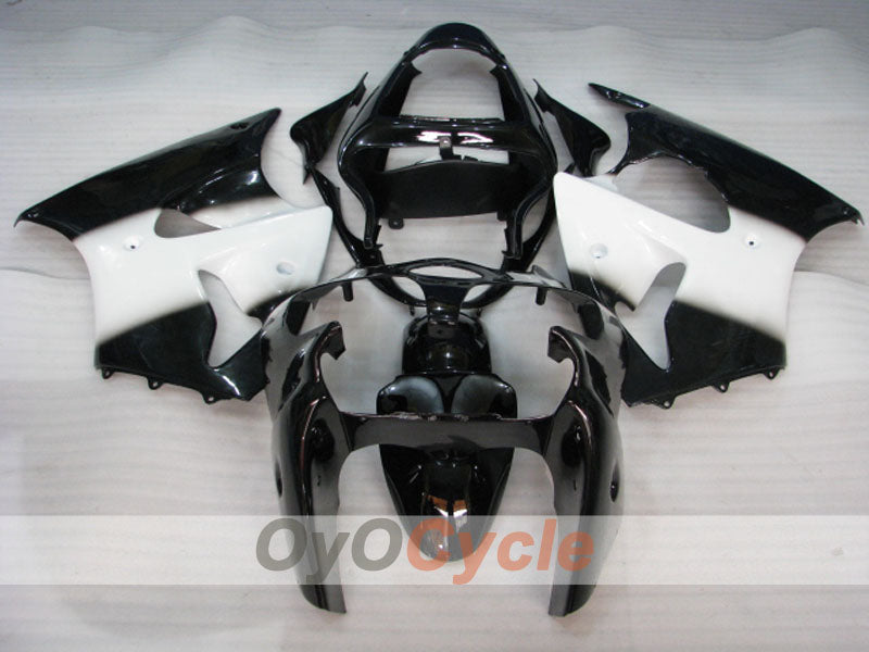Kit carene a iniezione per NINJA ZX-6R 00-02 - Bianco, Nero - Stile di Fabbrica #OYO87901705 Immagine secondaria del prodotto