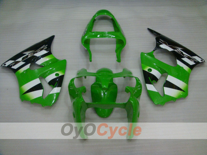 Kit carenatura a iniezione per NINJA ZX-6R 00-02 - Verde, Bianco - Stile fabbrica #OYO87901706 Immagine secondaria del prodotto