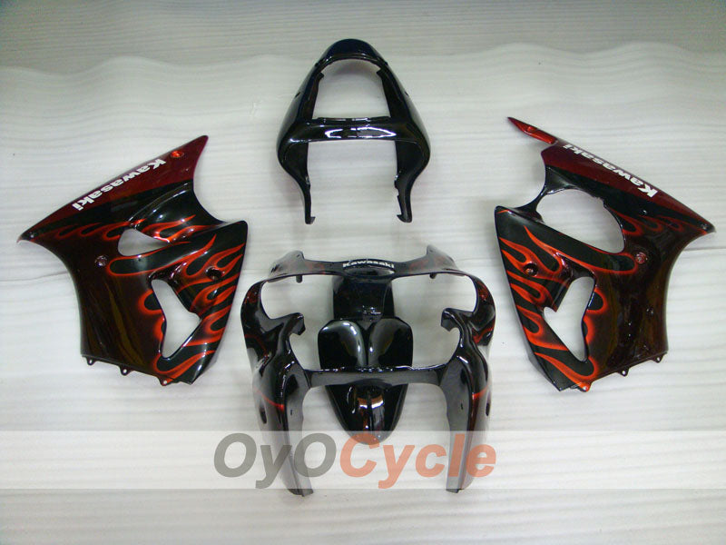 Kit Carenatura a Iniezione per NINJA ZX-6R 00-02 - Arancione, Nero - Fiamma #OYO87901713 Immagine secondaria del prodotto