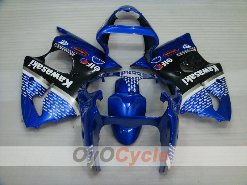 Kit carene a iniezione per NINJA ZX-6R 00-02 - Blu, Nero - Nakano #OYO87901732 Immagine secondaria del prodotto