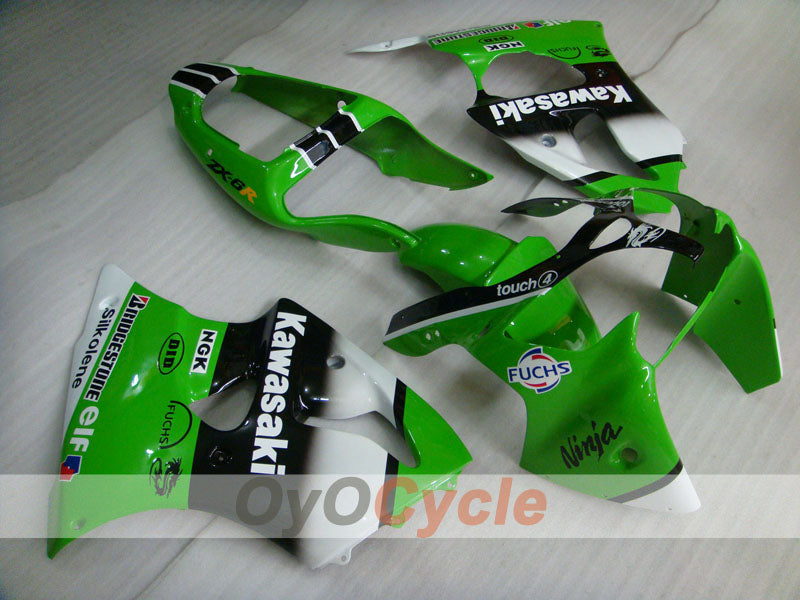 Kit carene a iniezione per NINJA ZX-6R 00-02 - Verde, Nero - Nakano #OYO87901734 Immagine principale del prodotto