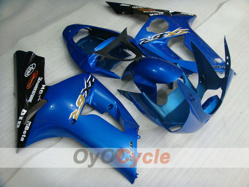 Kit carenatura a iniezione per NINJA ZX-6R 03-04 - Blu, Nero - Stile di fabbrica #OYO87901773 Immagine principale del prodotto