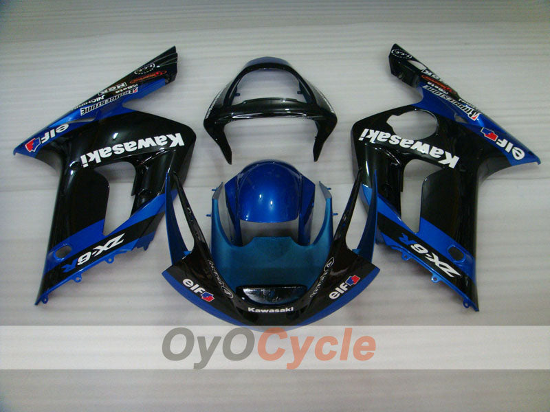 Kit Carenatura ad Iniezione per 03-04 NINJA ZX-6R - Blu, Nero - Stile di Fabbrica #OYO87901781 Immagine secondaria del prodotto