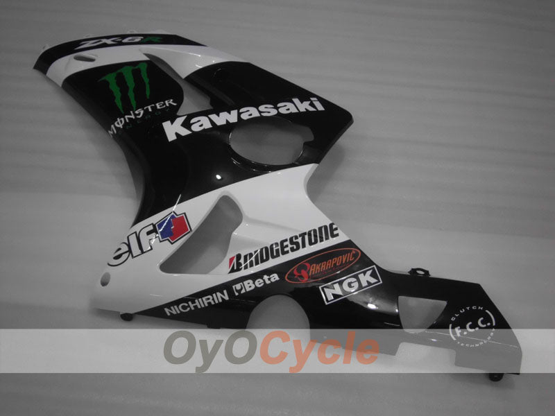 Carenatura Lato Destro e Sinistro Per Kawasaki 03-04 Ninja ZX-6R #OYO87913023 Immagine secondaria del prodotto