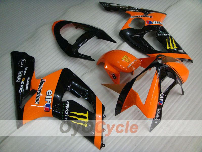 Kit carene a iniezione per NINJA ZX-6R 03-04 - Arancio, Nero - Monster #OYO87901811 Immagine principale del prodotto