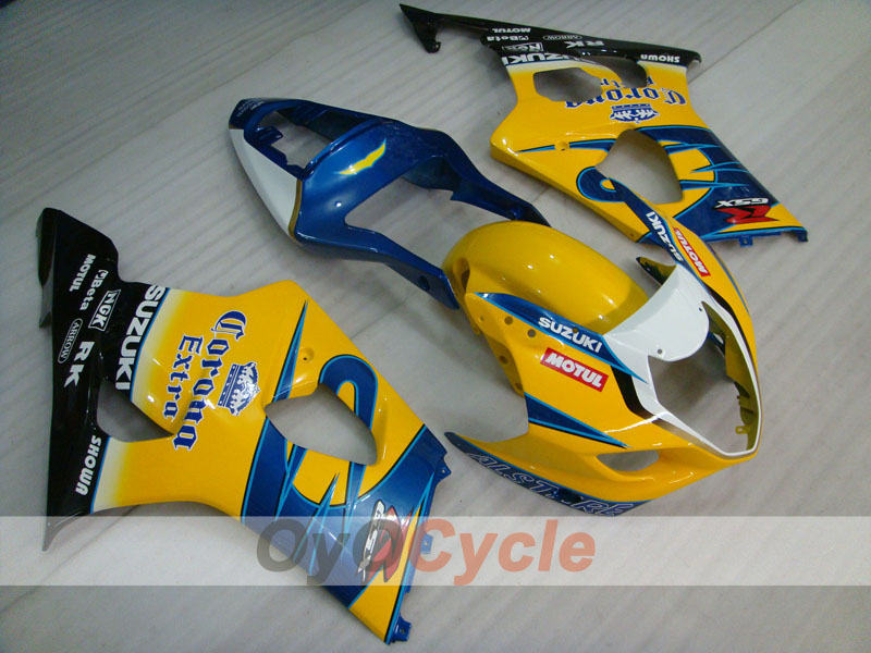 Kit carene a iniezione per GSX R1000 03-04 - Giallo, Blu - Corona #OYO87901823 Immagine principale del prodotto
