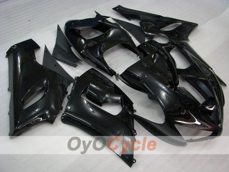 Kit carene a iniezione per NINJA ZX-6R 05-06 - Nero - Stile di Fabbrica #OYO87901828 Immagine principale del prodotto