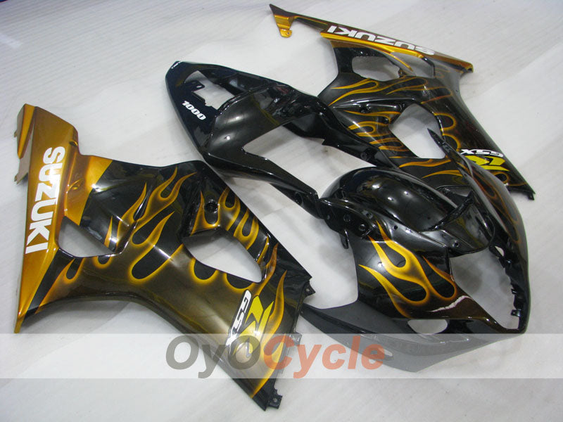 Carenatura a iniezione per GSX R1000 03-04 - Giallo, Nero - Fiamma #OYO87901835 Immagine principale del prodotto