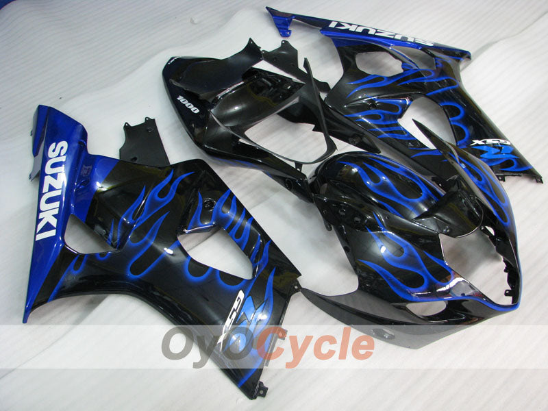 Carena a iniezione per GSX R1000 del 03-04 - Blu, Nero - Fiamma #OYO87901837 Immagine principale del prodotto