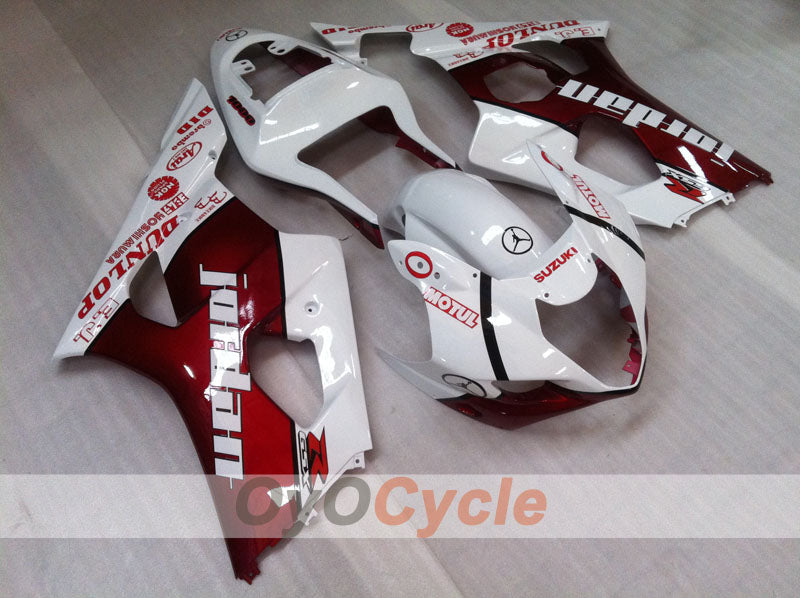 Kit carene a iniezione per GSX R1000 03-04 - Rosso, Bianco - Jordan #OYO87901839 Immagine principale del prodotto