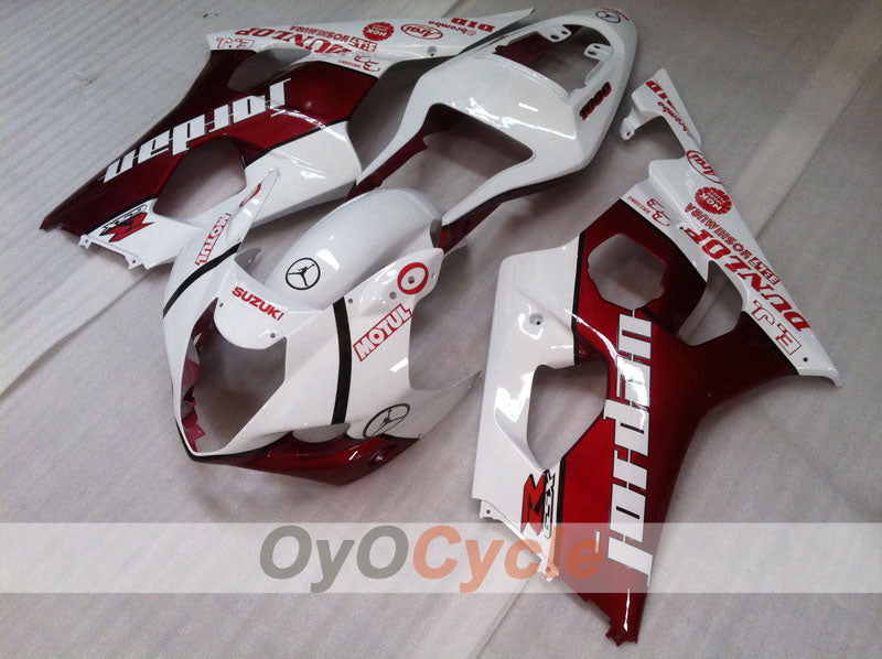 Kit carene a iniezione per GSX R1000 03-04 - Rosso, Bianco - Jordan #OYO87901839 Immagine secondaria del prodotto