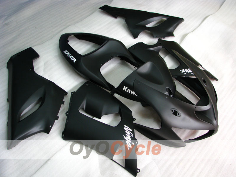 Kit carene a iniezione per NINJA ZX-6R 05-06 - Nero, Opaco - Stile originale #OYO87901849 Immagine secondaria del prodotto