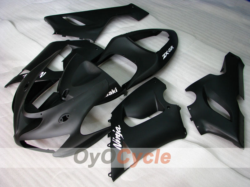 Kit carene a iniezione per NINJA ZX-6R 05-06 - Nero, Opaco - Stile originale #OYO87901849 Immagine principale del prodotto