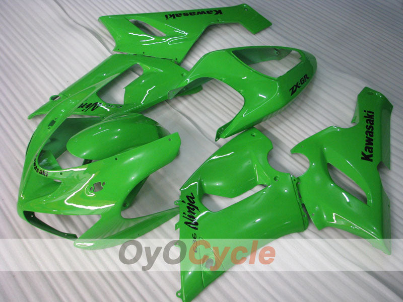 Kit carene a iniezione per NINJA ZX-6R 05-06 - Verde - Stile originale #OYO87901854 Immagine principale del prodotto