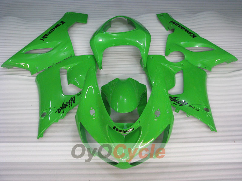 Kit carene a iniezione per NINJA ZX-6R 05-06 - Verde - Stile originale #OYO87901854 Immagine secondaria del prodotto