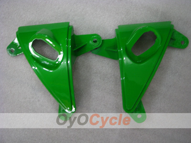 Kit carenatura a iniezione per NINJA ZX-6R del 05-06 - Verde, Nero - Stile di fabbrica #OYO87901855