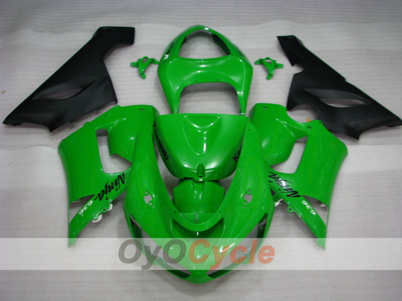 Kit carenatura a iniezione per NINJA ZX-6R del 05-06 - Verde, Nero - Stile di fabbrica #OYO87901855 Immagine secondaria del prodotto