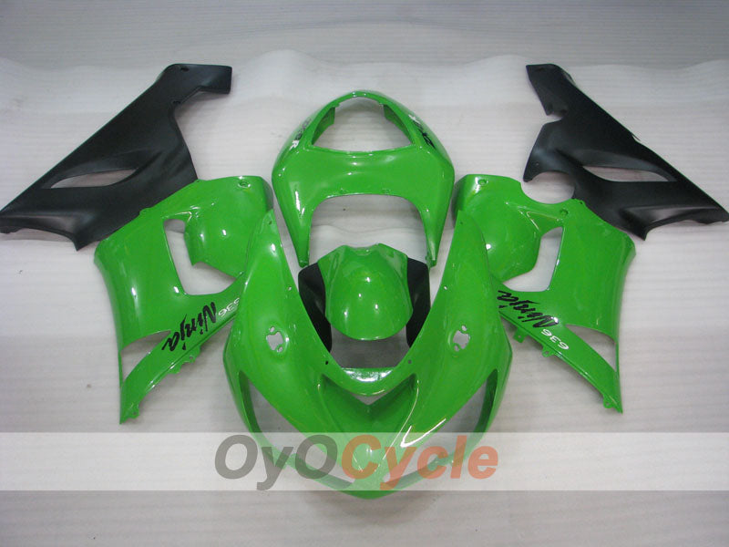 Kit carene a iniezione per NINJA ZX-6R 05-06 - Verde, Nero - Stile di fabbrica #OYO87901859 Immagine secondaria del prodotto