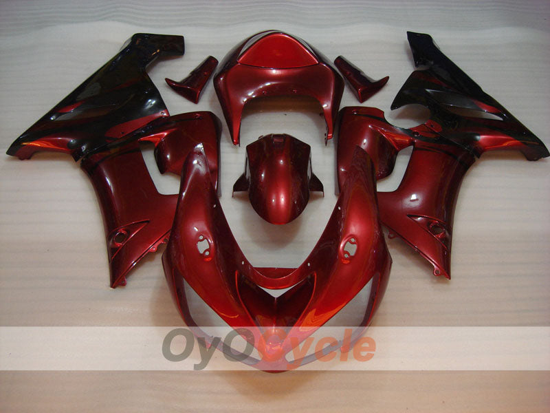 Carenatura a iniezione per NINJA ZX-6R 05-06 - Rosso, Nero - Fiamma #OYO87901867 Immagine secondaria del prodotto