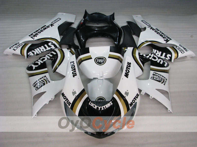 Kit carene a iniezione per NINJA ZX-6R 05-06 - Bianco, Nero - Lucky Strike #OYO87901871 Immagine secondaria del prodotto