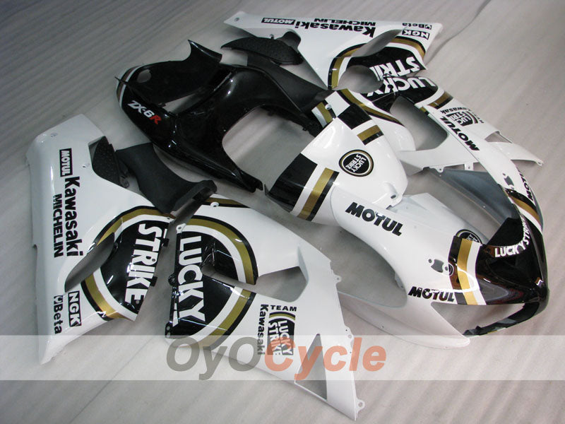 Kit carene a iniezione per NINJA ZX-6R 05-06 - Bianco, Nero - Lucky Strike #OYO87901871 Immagine principale del prodotto