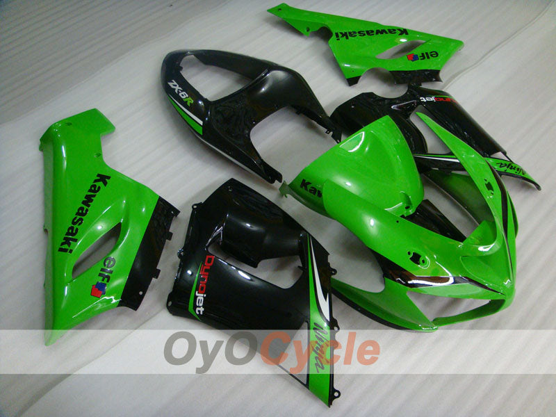 Carenatura a iniezione per NINJA ZX-6R 05-06 - Verde, Nero - Nakano #OYO87901890 Immagine principale del prodotto