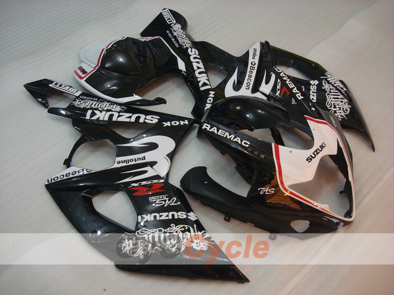 Kit carene a iniezione per GSX R1000 05-06 - Bianco, Nero - Beacon #OYO87901928 Immagine principale del prodotto
