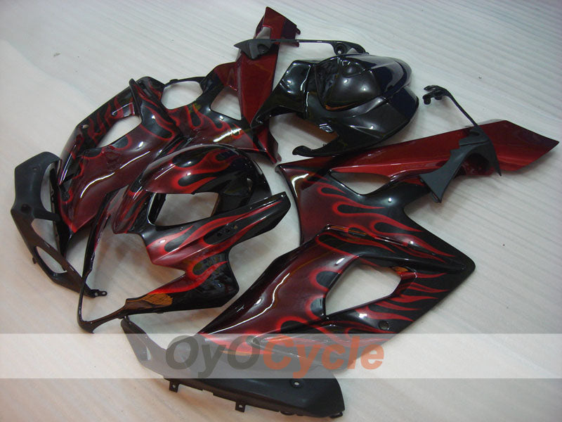Kit carene a iniezione per GSX R1000 05-06 - Nero - Fiamma #OYO87901963 Immagine secondaria del prodotto