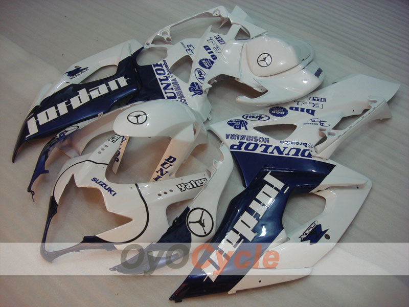 Kit carene a iniezione per GSX R1000 05-06 - Blu, Bianco - DUNLOP, Jordan #OYO87901972 Immagine secondaria del prodotto