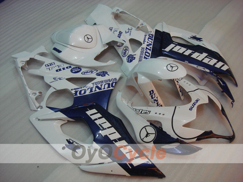 Kit carene a iniezione per GSX R1000 05-06 - Blu, Bianco - DUNLOP, Jordan #OYO87901972 Immagine principale del prodotto