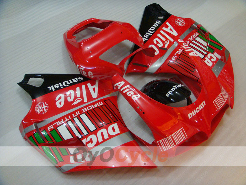 Kit carene a iniezione per Ducati 748 del 94-02 - Rosso, Nero - Alice #OYO87902032 Immagine principale del prodotto