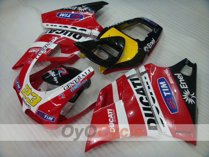 Kit carene a iniezione per Ducati 748 del 94-02 - Rosso, Nero - Stile di fabbrica #OYO87902056 Immagine principale del prodotto