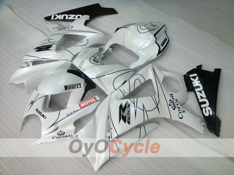 Kit carene a iniezione per GSX R1000 07-08 - Bianco, Nero - Corona, MOTUL #OYO87902082 Immagine secondaria del prodotto
