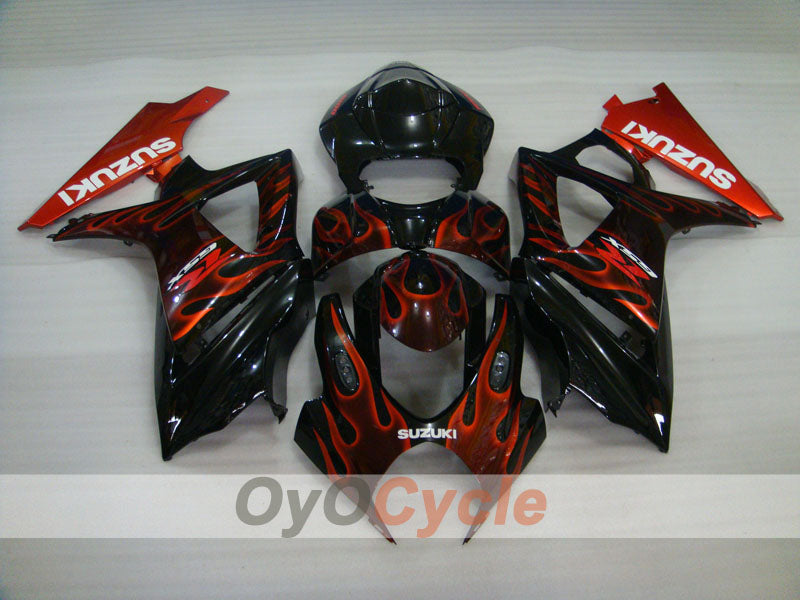 Kit carenatura a iniezione per GSX R1000 07-08 - Rosso, Nero - Fiamma #OYO87902094 Immagine secondaria del prodotto