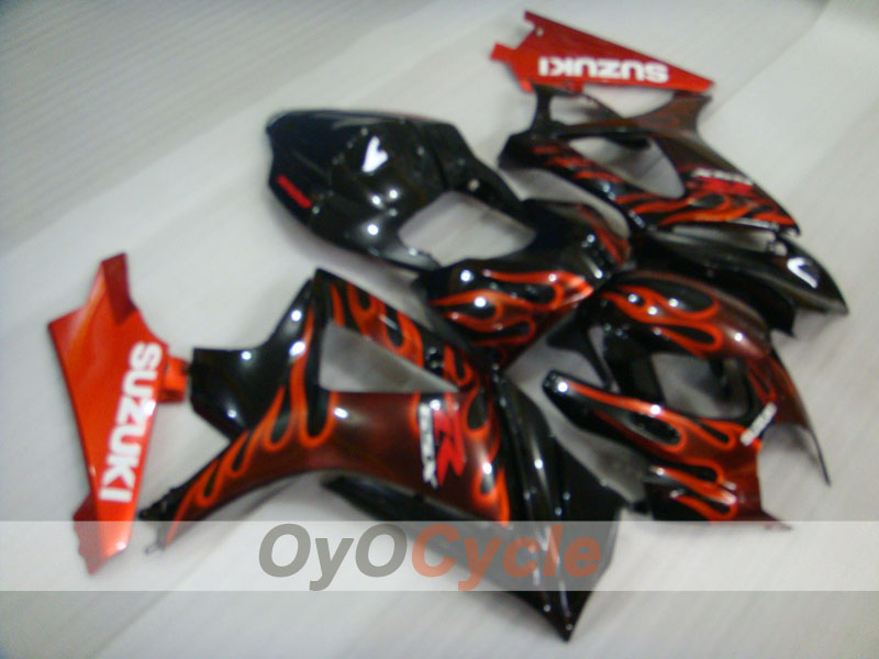 Kit carenatura a iniezione per GSX R1000 07-08 - Rosso, Nero - Fiamma #OYO87902094 Immagine principale del prodotto