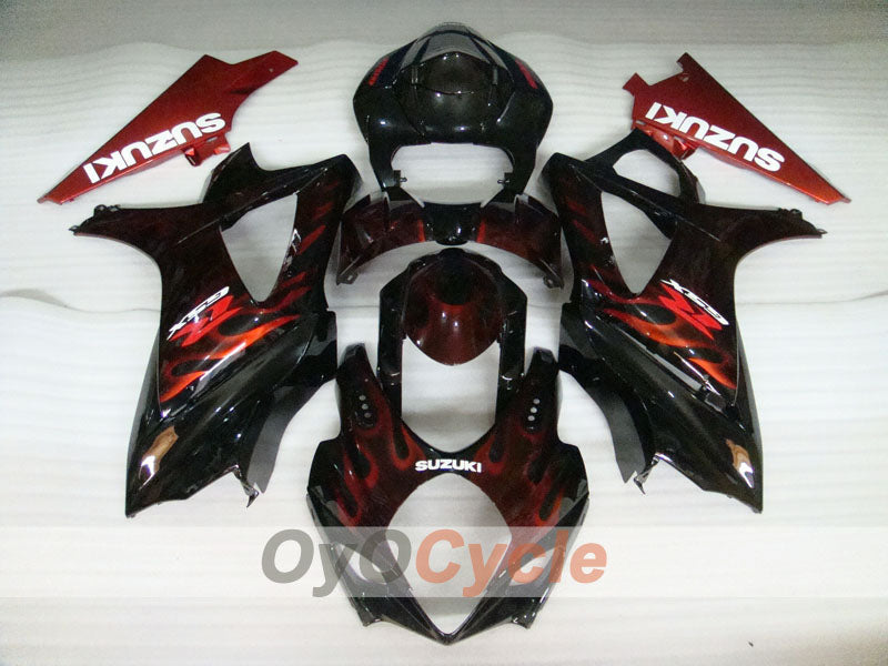 Kit carene a iniezione per GSX R1000 07-08 - Rosso, Nero - Fiamma #OYO87902098 Immagine secondaria del prodotto