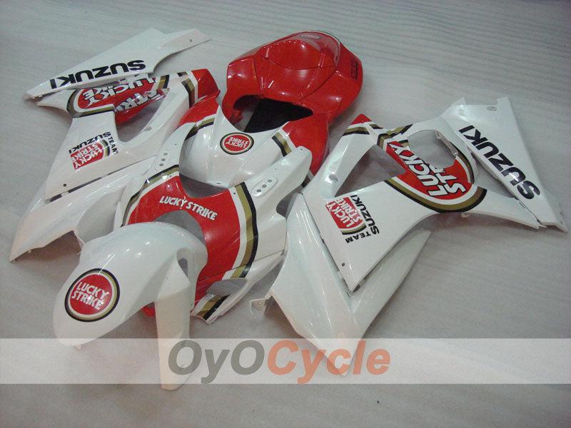 Kit carene a iniezione per GSX R1000 07-08 - Rosso, Bianco - Lucky Strike, MOTUL #OYO87902107 Immagine secondaria del prodotto