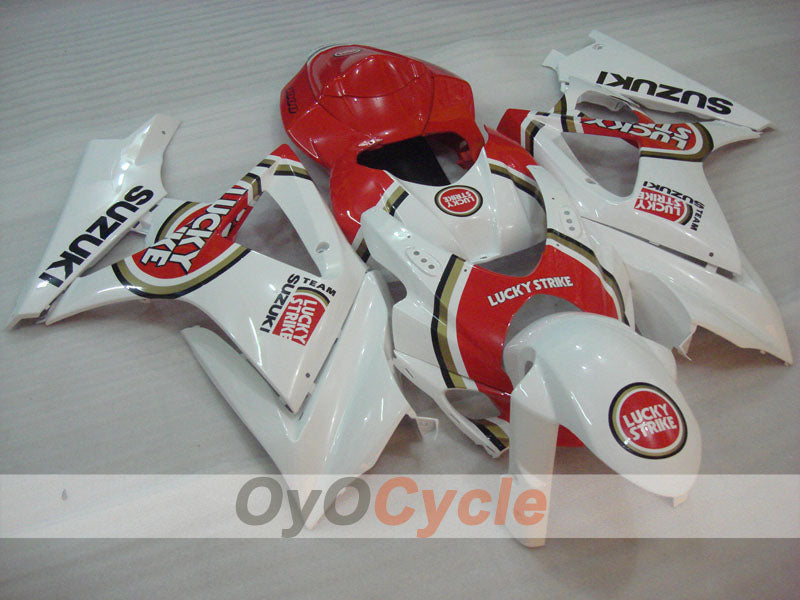 Kit carene a iniezione per GSX R1000 07-08 - Rosso, Bianco - Lucky Strike, MOTUL #OYO87902107 Immagine principale del prodotto