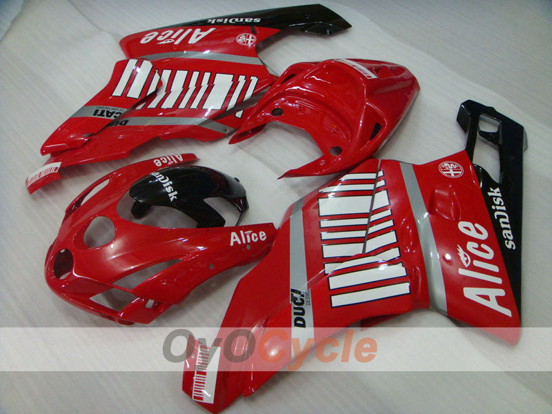 Kit carene a iniezione per Ducati 749 del 03-04 - Rosso, Nero - Alice #OYO87902111 Immagine principale del prodotto