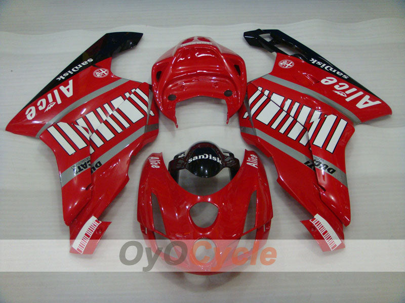 Kit carene a iniezione per Ducati 999 03-04 - Rosso, Nero - Alice #OYO87902350 Immagine secondaria del prodotto