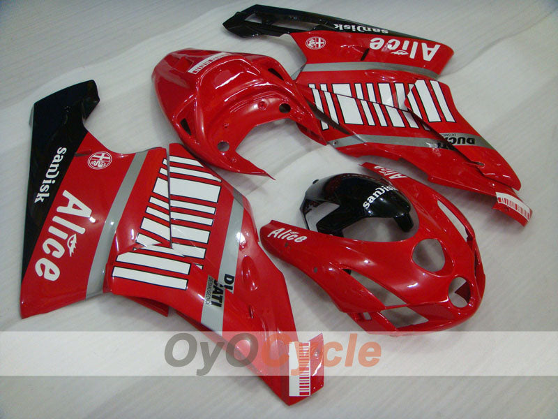 Kit carene a iniezione per Ducati 999 03-04 - Rosso, Nero - Alice #OYO87902350 Immagine principale del prodotto