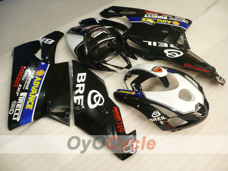 Carenatura a iniezione per Ducati 749 del 03-04 - Bianco, Nero - BREIL #OYO87902112 Immagine principale del prodotto