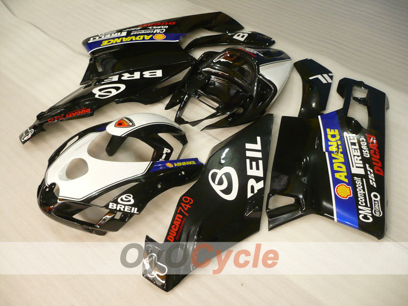 Carenatura a iniezione per Ducati 749 del 03-04 - Bianco, Nero - BREIL #OYO87902112 Immagine secondaria del prodotto