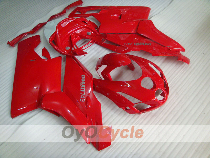 Kit Carene a Iniezione per Ducati 749 del 03-04 - Rosse - Stile Originale #OYO87902119 Immagine principale del prodotto