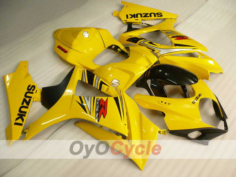 Carene a iniezione per GSX R1000 07-08 - Giallo, Nero - Stile di fabbrica #OYO87902120 Immagine principale del prodotto
